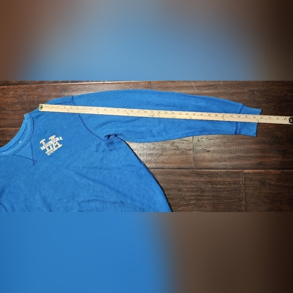 LA Mens Athletic Blue Pullover Sweater XL - Picture 4 of 10